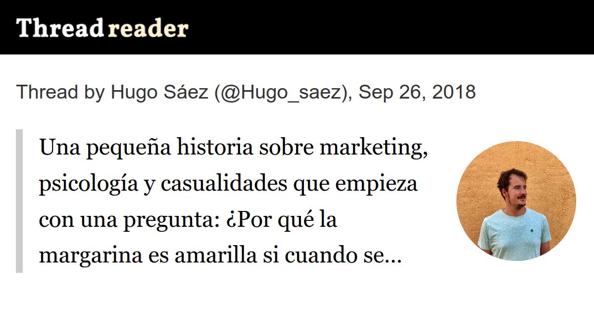 Thread By At Hugosaez Una Pequeña Historia Sobre Marketing