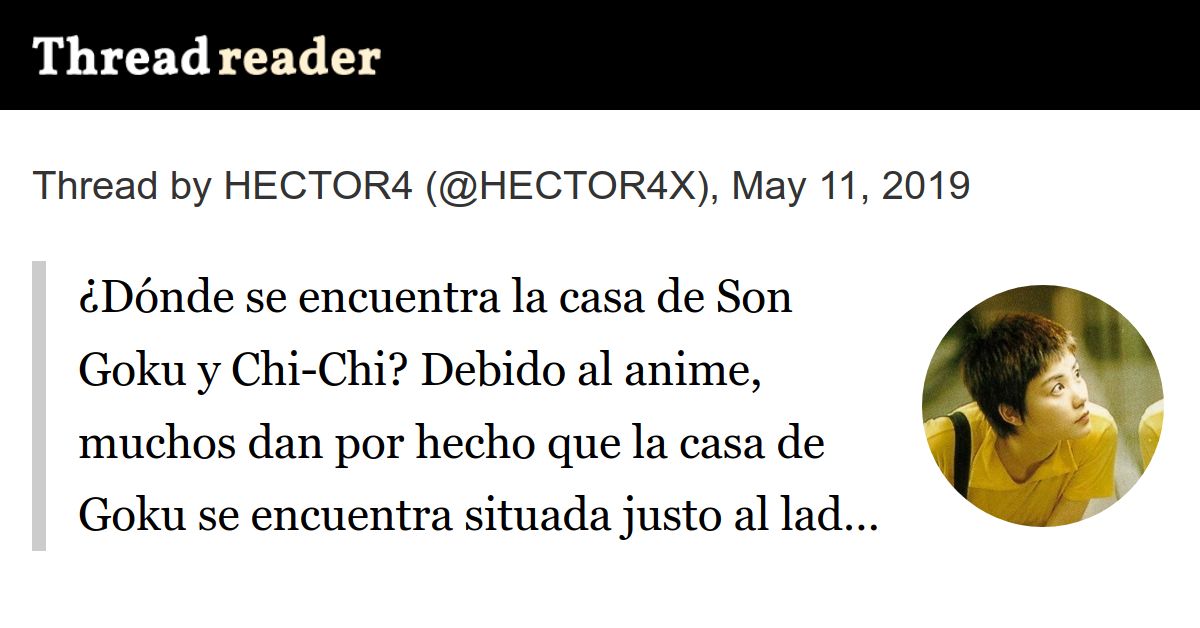 Thread by @HECTOR4X: 