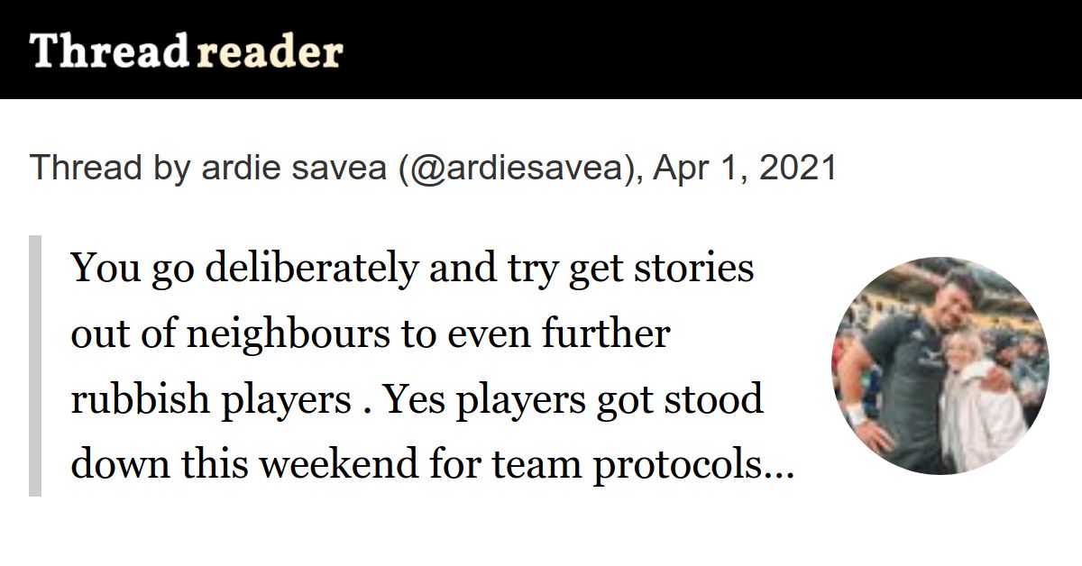 Thread by @ardiesavea on Thread Reader App