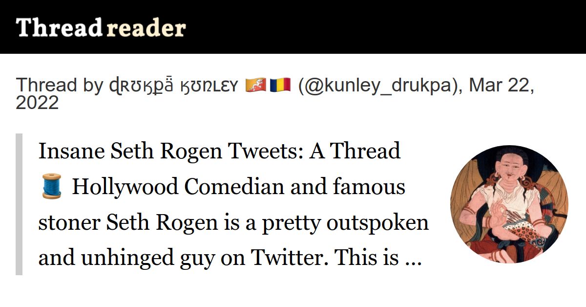 Thread by @kunley_drukpa on Thread Reader App