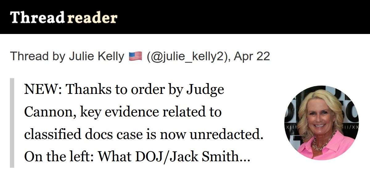 Julie Kelly possesses the unedited, revealing receipts