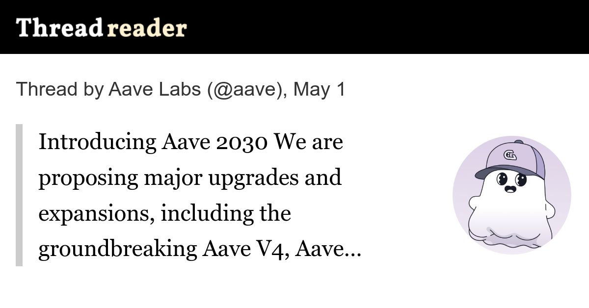 Introducing Aave 2030 (5 minute read)